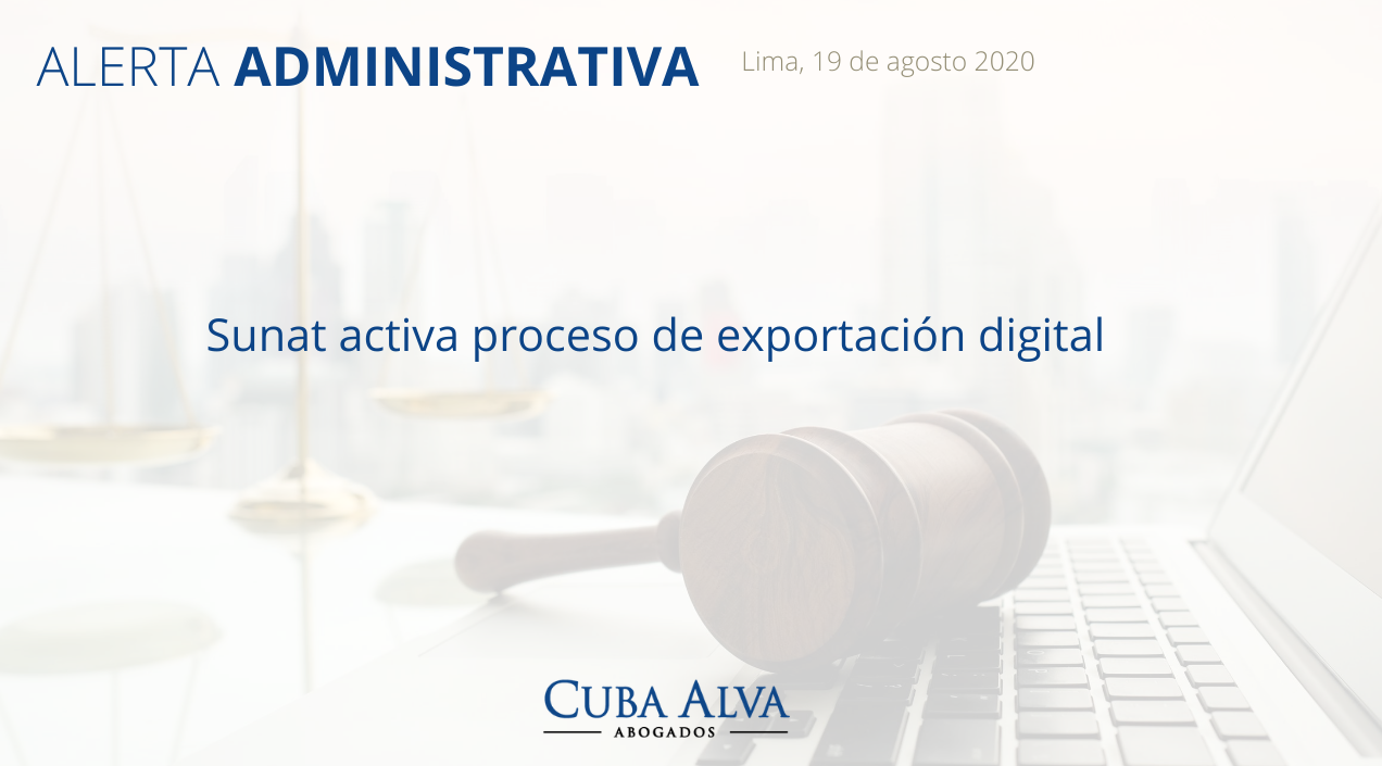 Alerta Administrativa - 19. Agosto 2020