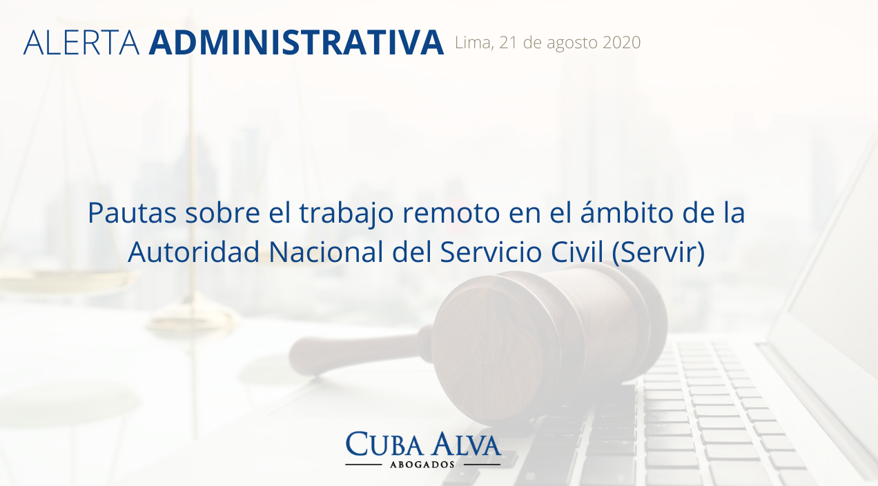 Alerta Administrativa - 21. Agosto 2020