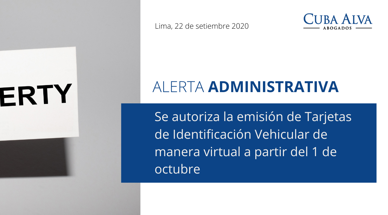 Alerta Administrativa - 22. Setiembre 2020
