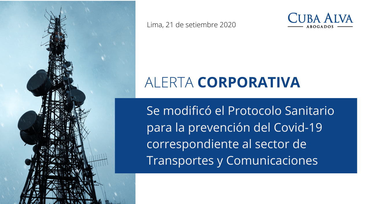 Alerta Corporativa — 21 de Setiembre de 2020