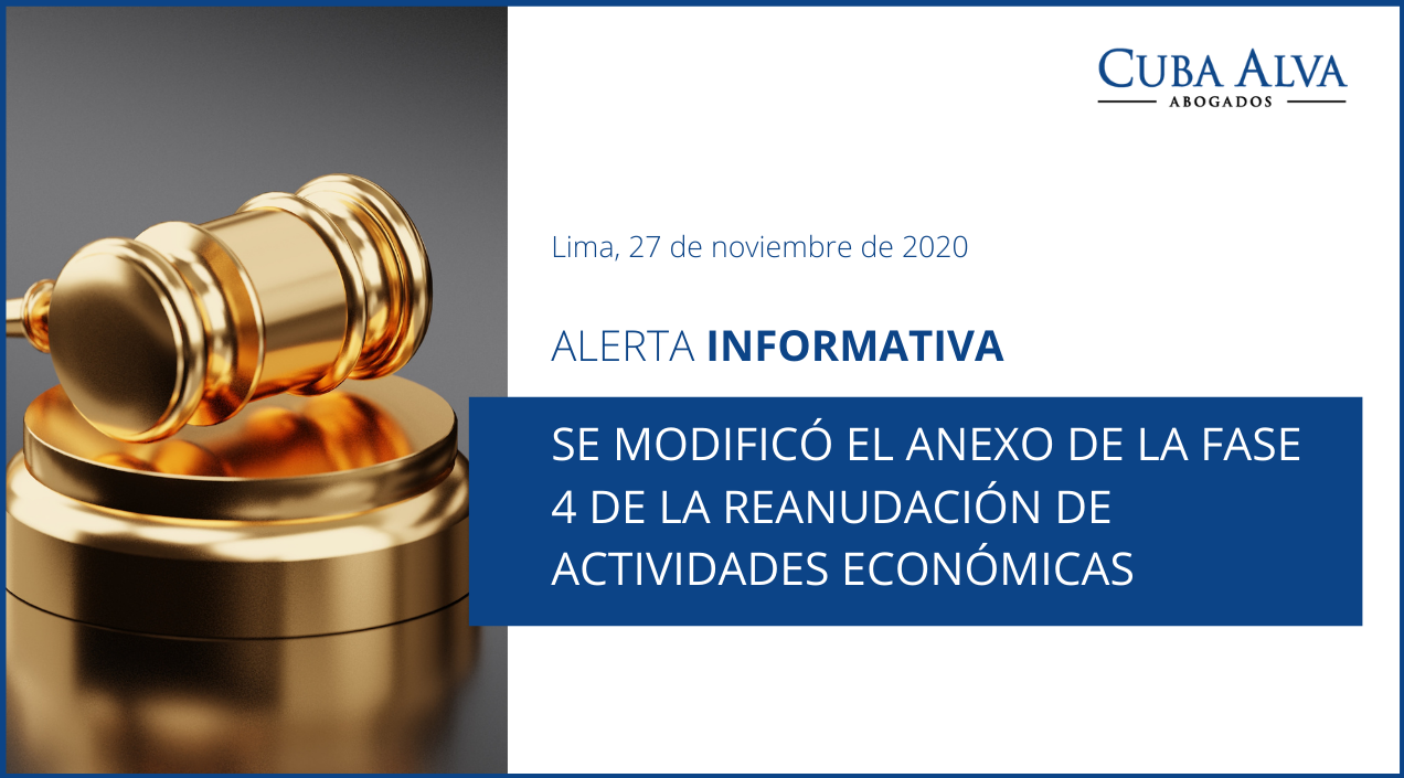Alerta Informativa — 27 de Noviembre de 2020