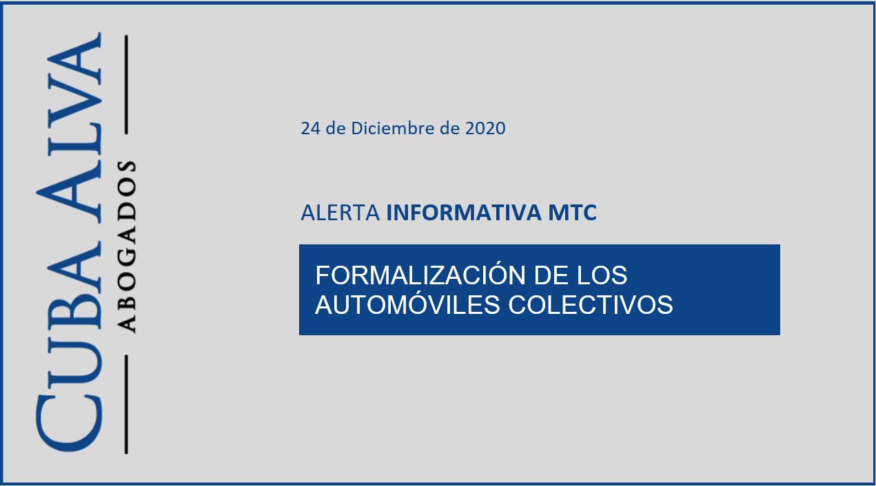 Alerta Informativa MTC — 24 de Diciembre de 2020