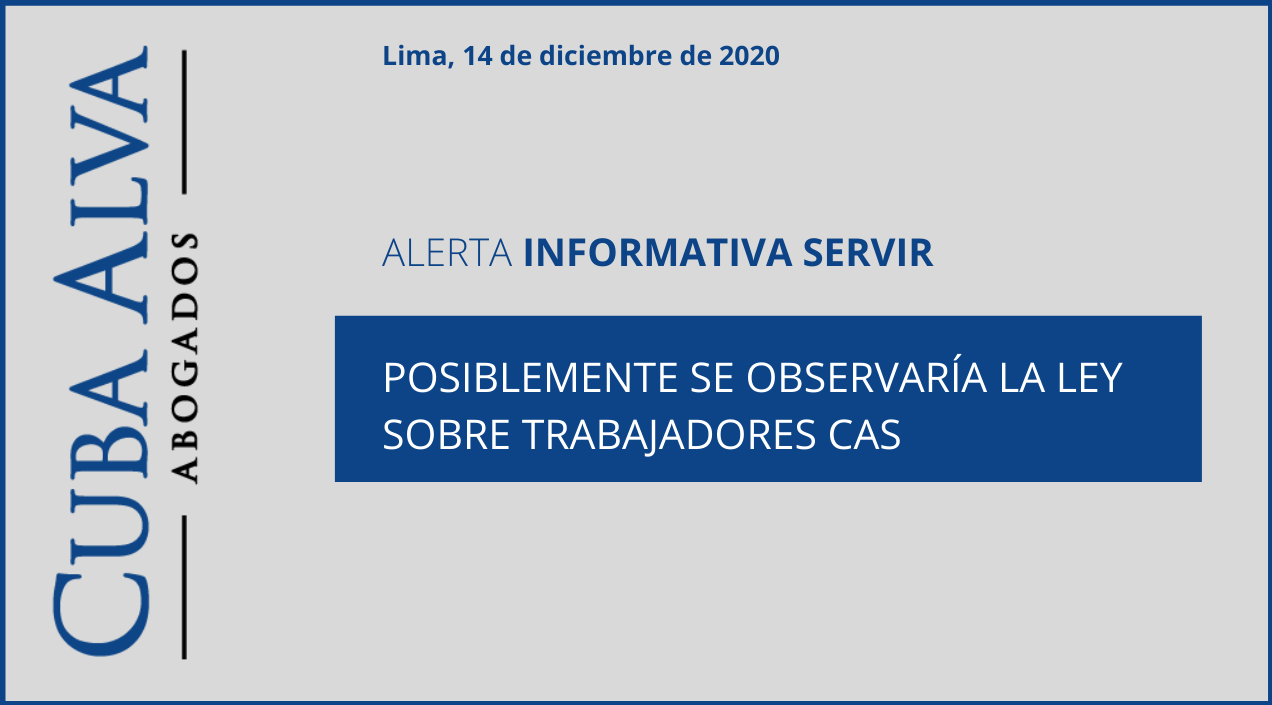 Alerta Informativa SERVIR — 14 de Diciembre de 2020