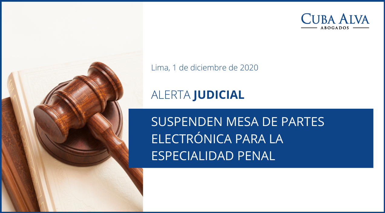 Alerta Judicial — 01 de Diciembre de 2020