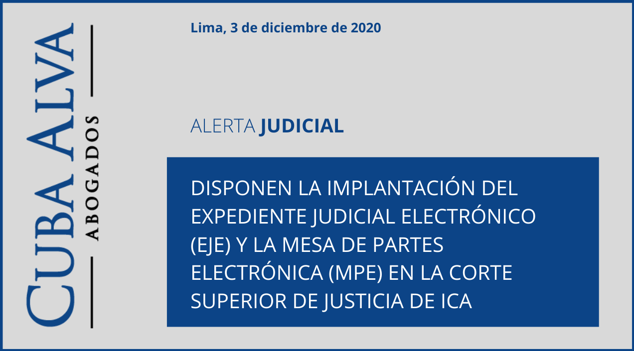 Alerta Judicial — 03 de Diciembre de 2020