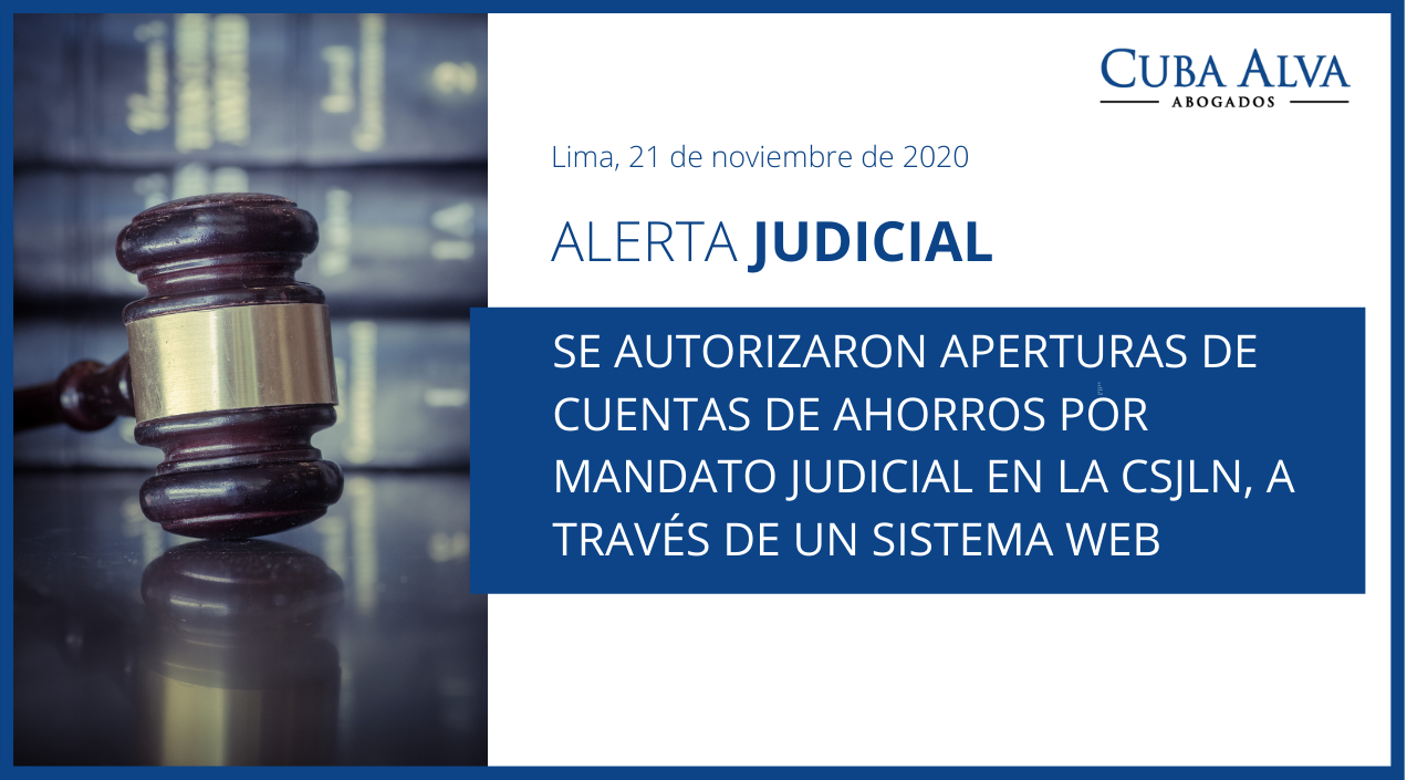 Alerta Judicial - 20 de noviembre 2020