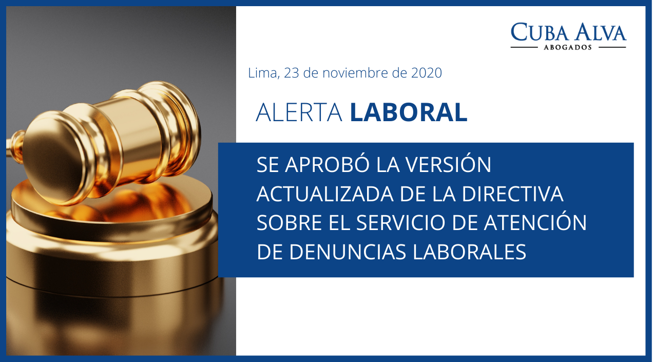 Alerta Laboral - 23. Noviembre 2020