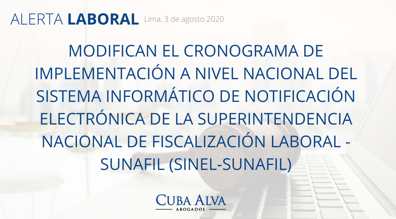 Alerta Laboral - 3 de agosto 2020