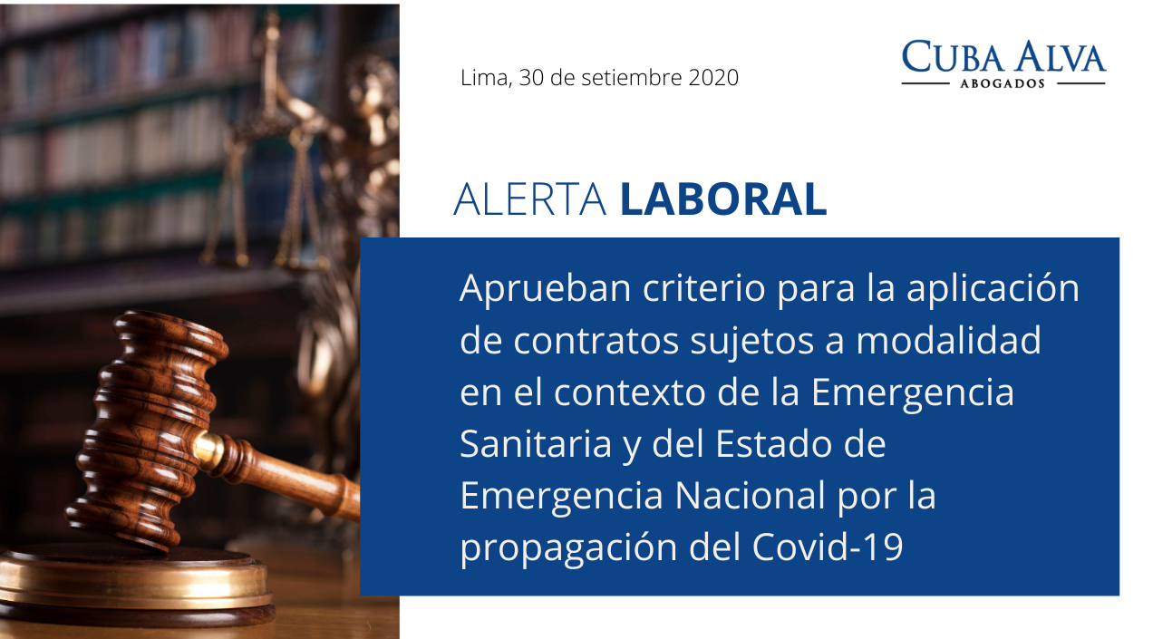 Alerta Laboral - 30. Setiembre 2020