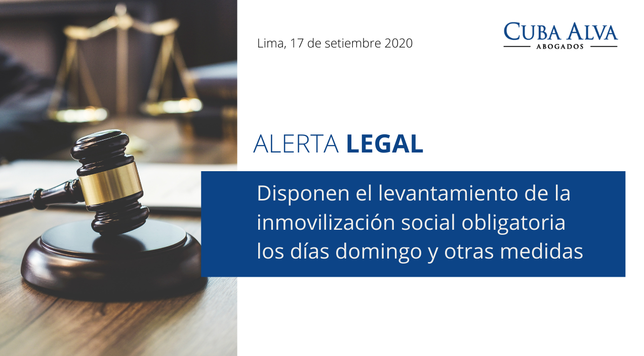 Alerta Legal - 17 de setiembre 2020
