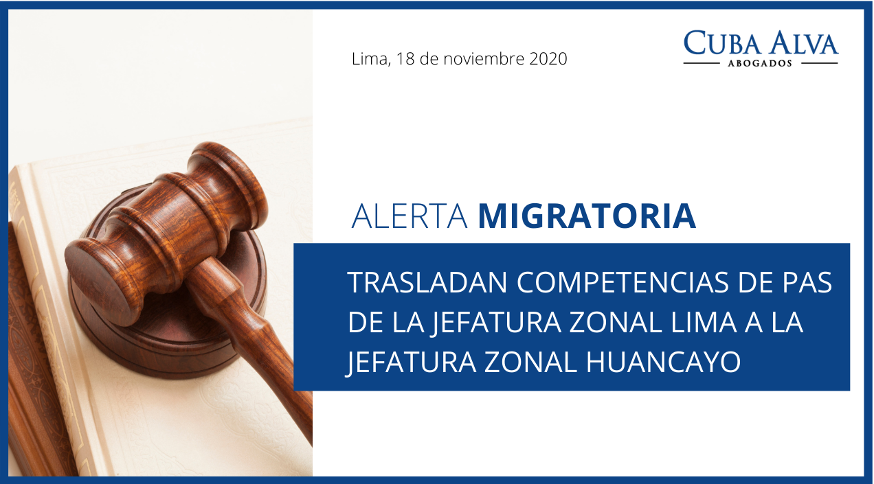 Alerta Migratoria - 18. Noviembre 2020