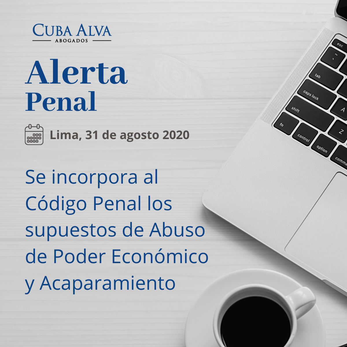 Alerta Penal - 31. Agosto 2020