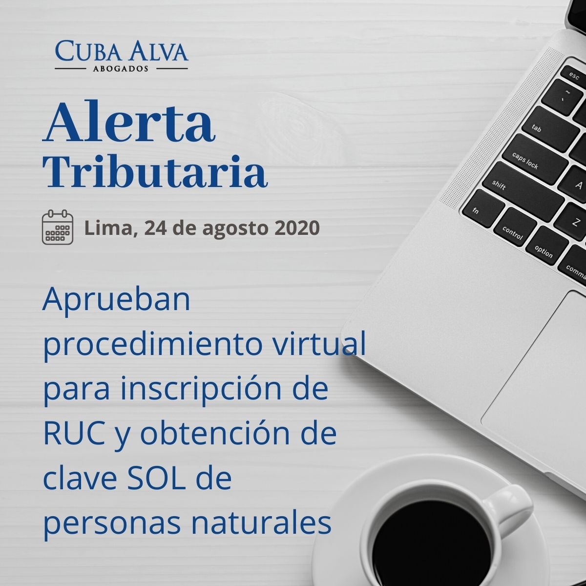 Alerta Tributaria - 24. Agosto 2020