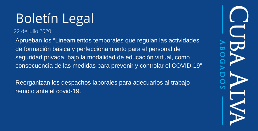 Boletín Legal - 22 de julio 2020