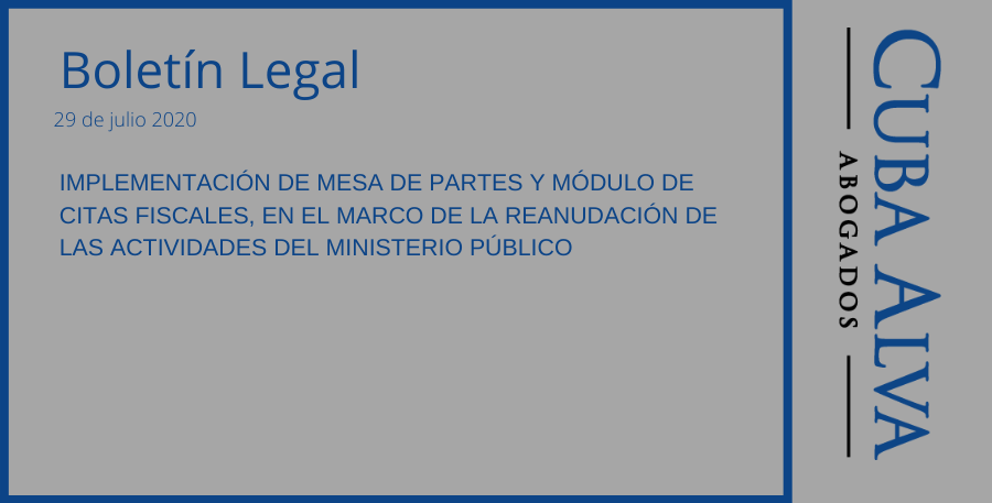 Boletín Legal - 29. Julio 2020